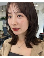 【Cote蒲牟田愛】くびれヘア　ブラウンカラーオフィスカジュアル