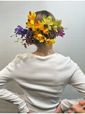 成人式フラワーヘア☆セットご予約受け付けます◎【多田華歌】