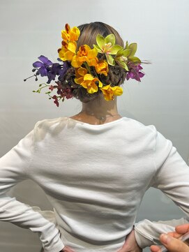 ヘアーアンドメイク ビス(HAIR&MAKE bis) 成人式フラワーヘア☆セットご予約受け付けます◎【多田華歌】