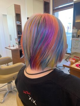 ヘアー ラヴワン 大間々(hair love One) パステルカラフルカラー