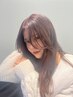【天野指名クーポン】カット＋ツヤカラー（白髪染め可）＋トリートメント