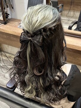 ヘアセット アリエス 新宿駅前店(aries) *.髪リボンハーフツイン.*