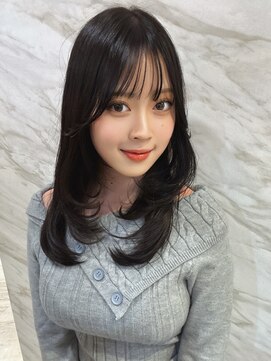 ロンド フィーユ(Lond fille) 担当平川友理黒髪でも可愛い韓国風レイヤーカット