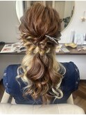 ハーフアップ