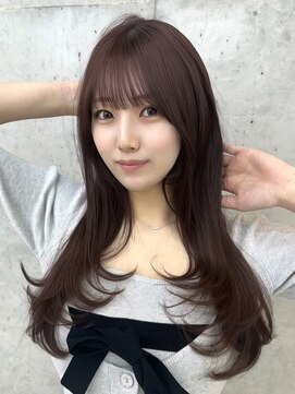 ビューブルー 亀戸錦糸町(VIEW BLUE) 美髪ピンクブラウン韓国レイヤー小顔ロングセミディ顔周り前髪