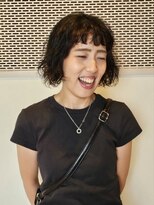 アン アイズ(ann EYES)&nbsp;ボブパーマ前髪ありイメチェン20代30代40代50代ジェリーパーマ