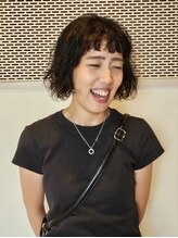 アン アイズ(ann EYES)&nbsp;ボブパーマ前髪ありイメチェン20代30代40代50代ジェリーパーマ