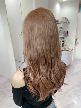 【MONA】キャメルベージュ/ブリーチ/デザインカラー