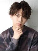 波巻きツイストスパイラルパーマ　メンズカット