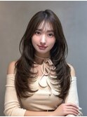 ブリーチなし/韓国風巻/レイヤーカット/髪質改善/縮毛矯正/銀座