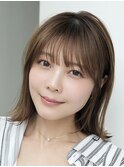 表参道酸性ストレート外ハネボブ髪質改善アッシュグレー30代