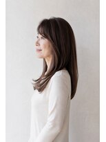 ベルス(bellus)&nbsp;艶ロングレイヤー×ダークモカブラウン 40代　50代