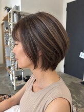 ボンドヘアステージ 良福寺店(BOND hair stage)&nbsp;大人女性に似合うひし形ショート｜若すぎず上品な美シルエット