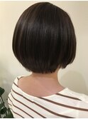 カラーシフォン矯正 ショートボブスタイル