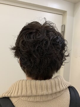 パティオン(PATIONN) アッシュグレージュ☆強めパーマで動きのあるメンズスタイル☆