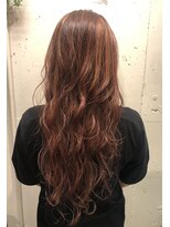 エル(EL by green)&nbsp;[ＡＫＩＫＯ]ピンクベージュ×ロングウェーブ☆0112327997