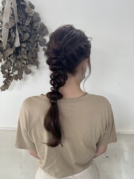 ボアップ 新居浜店(boappu) #ヘアセット #アレンジ #編みおろし #オニオン #巻き下ろし