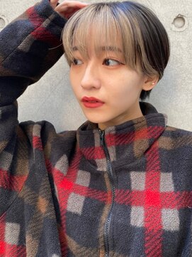 セシルヘアー JR尼崎店(Cecil hair) フェザーバング×ハンサムショートカット