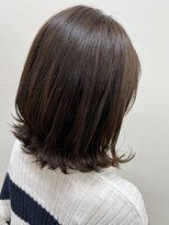 アールモンドヘア新世界 【北見】#ぱっつんボブ#切りっぱなし#外ハネスタイル