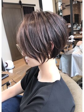 バンプ ギンザ(BUMP GINZA) 《30代40代》白髪ぼかしハイライト×前下がりボブ【イケダ】★