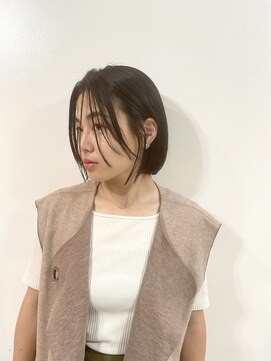 アトリエ オーツー(atelier O+O) 柔らかなストレートボブに2WAY前髪をon♪