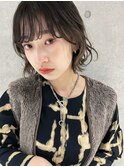 mixカール 切りっぱなしボブ