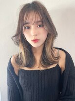 リコバイアフロート(riko by afloat)&nbsp;レイヤーカット/イヤリングカラー/くびれヘア/波巻き