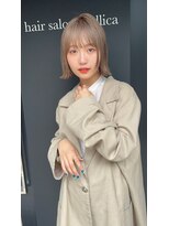 ガリカ(Gallica kinshicho)&nbsp;【竹之内蔵人】小顔ラインボブ/透明感ベージュ/大人外ハネボブ