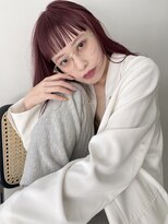 シキ 渋谷(siki)&nbsp;berrypink オン眉ミディアム