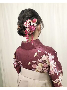 トリコ ショップアンドヘアサロン(tricot shop hair salon) 卒業式ヘアセット×袴着付け♪yu
