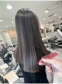 グレージュ×ハイライト