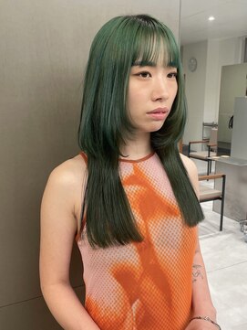 ローレンアオ(LOREN AO) 【LOREN AO】ミントカラー/オリーブミント/レイヤーカット