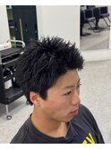 スパイキーショートスパイキーパーマ