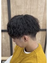 メンズギフト(men's GIFT)&nbsp;刈り上げツーブロックツイストスパイラルパーマメンズマッシュ