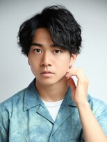 サンティエ 中央駅店(scintiller)&nbsp;波巻きスパイラルツイストスパイラルパーママッシュメンズヘア