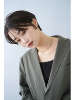 トクテ 高円寺(tokute) くびレイヤーエモージュ前髪ピンクベージュワンカール【高円寺】