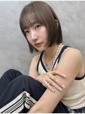 ブリーチなしカラー伸ばしかけヘア簡単スタイリング小顔ヘア