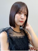 【大重】ストンと落ちるナチュラルボブ/新宿/髪質改善/縮毛矯正
