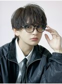 ニュアンスパーマダウンパーマ黒髪韓国マッシュフェザーパーマ
