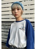 【ニット帽も可愛いミニボブ♪】　山下　泰世