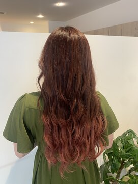 ルルバイアズール 草加店(LULU by azule) 裾カラー,グラデーション,ピンクカラー【草加】