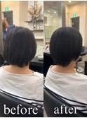 【DRAN梅田店】矯正なしで叶える、扱いやすい大人ボブ