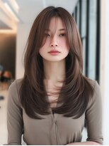 ダル 渋谷/表参道(DAL.)&nbsp;レイヤーカット髪質改善カラーブリーチなしダブルカラー韓国