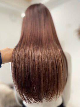 バサラ 敷戸店(basara) 赤み消しチョコブラウン×乾かすだけとろ艶髪質改善ロング透明感