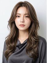 バーシャミ 博多(Baciami) 博多/博多美容室「柔らかく揺れる、大人の韓国レイヤー。」
