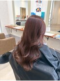 ブリーチなしでつくるピンク♪