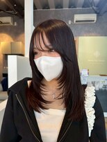 ノーヴァ バイ ボナ 前橋店(nova by bona) 【重く見えない暗髪】透け感ダークアッシュ×美髪ロング12