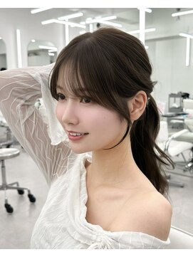 アマトウキョウ アユンチェ(AMA TOKYO×AYUNCHE) 韓国ヘア　2wayバング  レイヤーカット くびれヘア  顔周り/