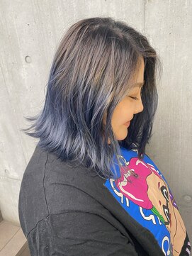 ギフトサニーサイド(gift sunny side) グラデーションカラーネイビーブルー