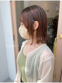 ロングボブ☆自然な縮毛矯正でボリュームダウン&ツヤツヤに♪